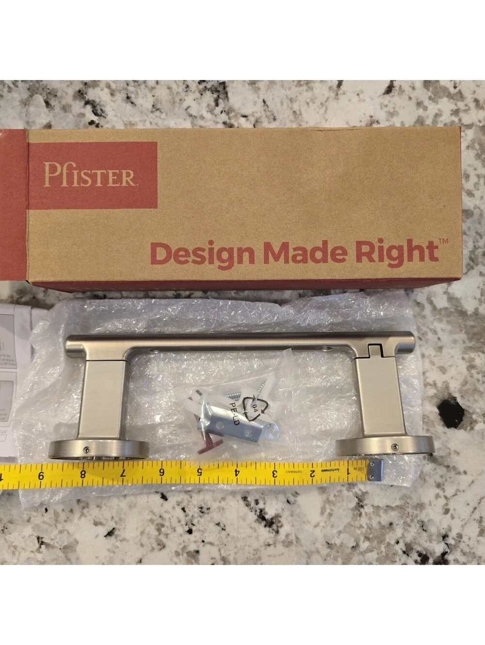Pfister BPH-CSO0GS Nickel Wall Mounted Pivoting Toilet Paper Holder - NEW
